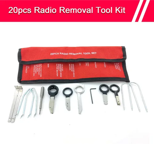 Miniatura 3 de Kit de herramientas de extracción de radio y herramienta de palanca de extracción universal para reproductor de CD estéreo para la mayoría de autos
