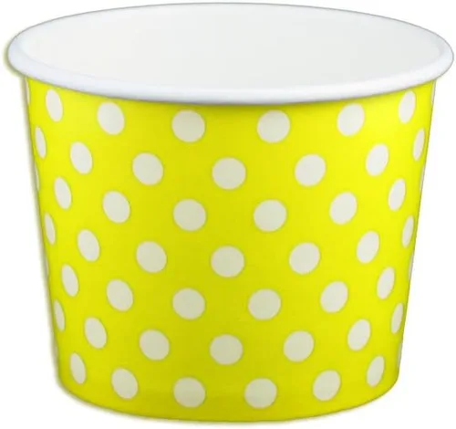 Miniatura 6 de Vasos de papel de yogur de 12 onzas, 1000 unidades (sólido-naranja)