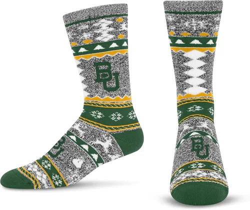 Miniatura 24 de For Bare Feet Ugly Holiday Sweater Crew Sock NCAA