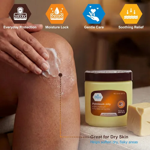 Miniatura 5 de MED PRIDE Manteca de Cacao y Vaselina, 8 onzas – Protector de la piel hidratante para piel seca, manos agrietadas, talones ásperos, labios