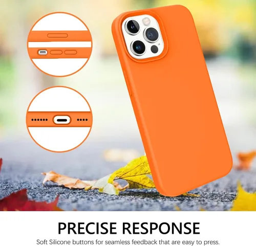 Miniatura 452 de GUAGUA Funda compatible con iPhone 17 Pro Max de 6.9 pulgadas, silicona líquida, goma de gel suave, delgada, forro de microfibra delgada