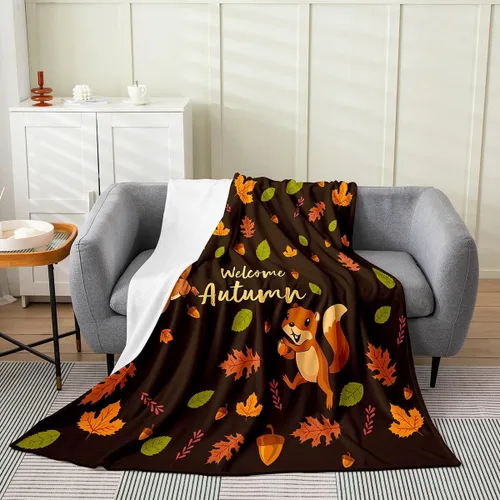 Miniatura 10 de Bonita manta de franela de vellón de pavo para cosecha, manta de Acción de Gracias para cama, sofá, decoración de otoño, decoración de otoño, manta