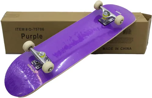 Miniatura 2 de Sports Complete - Patineta de tamaño completo de arce estándar (morado)