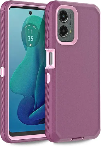 Miniatura 10 de Funda para Moto G 5G 2023, Motorola G 5G 2023, resistente, a prueba de golpes, a prueba de polvo, resistente, protectora, 3 en 1, color negro