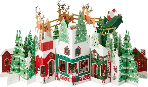 Miniatura 6 de Hallmark Signature Paper Wonder - Tarjeta de Navidad emergente (árbol de Navidad) y papel maravilla emergente, tarjeta de Navidad gigante