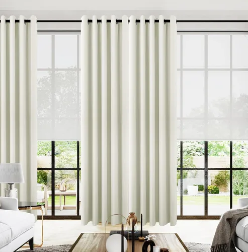 Miniatura 230 de Cortinas opacas de 72 pulgadas extra anchas para dormitorio, puerta corrediza de vidrio y patio, 2 paneles con ojales para oscurecer ventana grande
