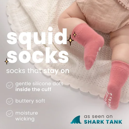 Miniatura 23 de squid socks Calcetines de viscosa de bambú 0-6M, 6-12M, 12-24M y 2T-3T Calcetines que se mantienen puestos