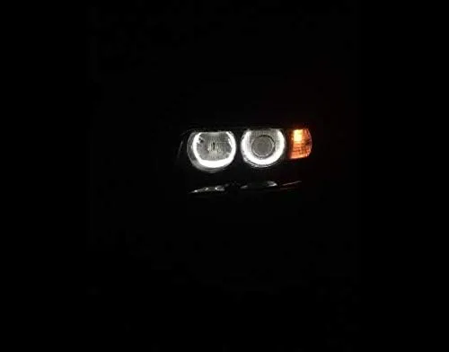 Miniatura 4 de 7000k Anillos de halo ojos de ángel blancos CCFL para BMW E36 E38 E39 E46 con proyector pre-facelift sin errores