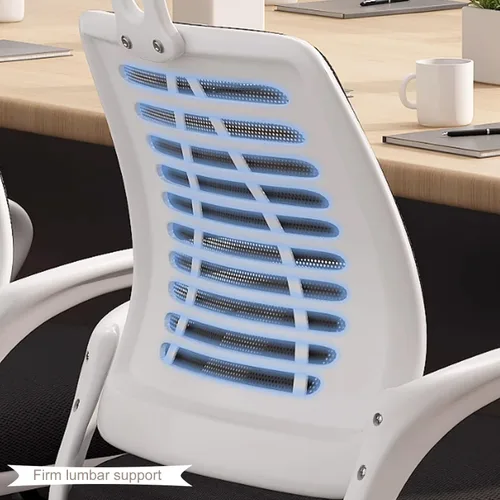 Miniatura 6 de Ergonomic Office Computer Chair with Extended Armrest, Adjustable Desk Chair with Swivel Headrest, Thickened Latex Sponge Cushion, Enlarged Nylon