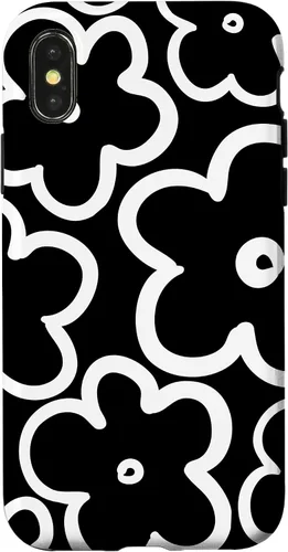 Miniatura 5 de Cute Flower Pattern Large Wildflower Black and White Floral Case for iPhone 17