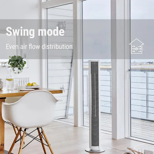 Miniatura 2 de Stadler Form Ventilador de torre Peter, energéticamente eficiente y silencioso con 29 dB(A), con control remoto, función de oscilación, 6 niveles