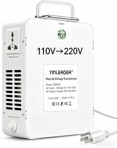 Miniatura 9 de Yinleader Convertidor de voltaje de 120 V a 240 V o 110 V a 220 V transformador elevador utilizando 220/230/240 voltios europea asiática china