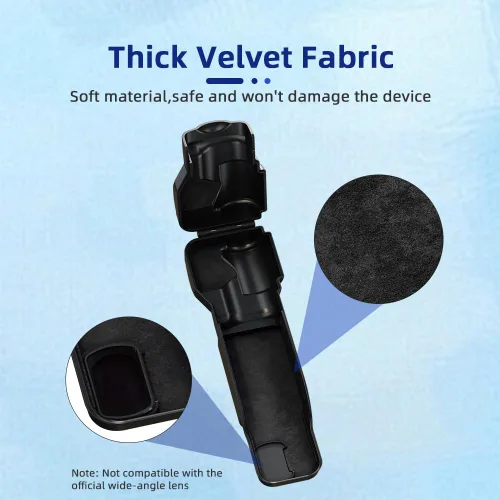 Miniatura 3 de Coyktonty Funda protectora de cardán para DJI Osmo Pocket 3 PC, con protector de pantalla de lente, diseño de tapa abatible, protección total (negro)