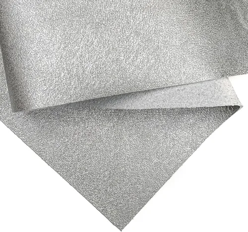 Miniatura 16 de Piel de cordero metálica azul claro real: material de cuero genuino brillante para costura, manualidades y fabricación de joyas