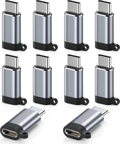 Miniatura 14 de LERTOSEN Paquete de 4 adaptadores Lightning a USB C, carga rápida y sincronización de datos para iPhone 15/16/17 Pro/Pro Max, accesorio adaptador