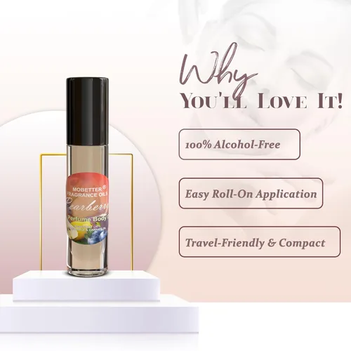 Miniatura 3 de MOBETTER FRAGRANCE OILS Perfume Pearberry Aceite Corporal Rollo 1/3 oz en Botella de Vidrio