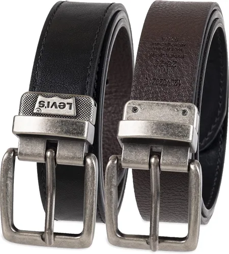 Miniatura 48 de Levi's Cinturón para niños grandes, cinturón reversible dos en uno informal apto para la escuela