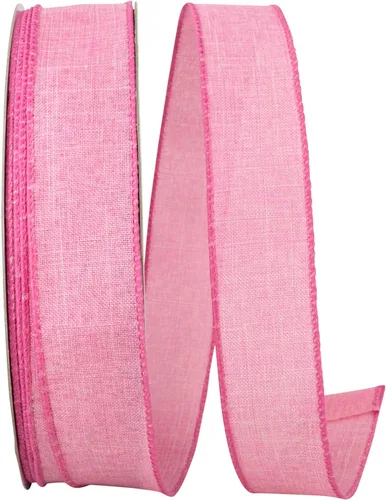 Miniatura 24 de Cinta Reliant Ribbon 92573W-031-09K para borde con alambre Everyday Linen Value, 1-1/2 pulgadas x 50 yardas, color negro