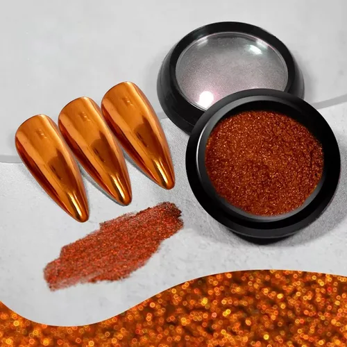 Miniatura 9 de Polvos holográficos de espejo para uñas, efecto cromado plateado, lentejuelas metálicas puras, pigmento cromado para uñas de gel UV, para decoración