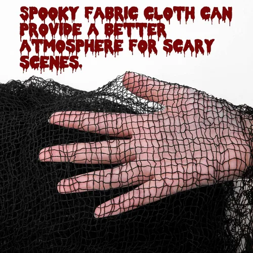 Miniatura 4 de Watayo Paquete de 8 paños espeluznantes de Halloween, tela espeluznante de 72 x 30 pulgadas, tela de araña elástica de Halloween, gasa espeluznante