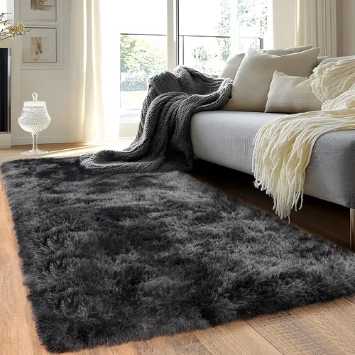 Miniatura 93 de Alfombras de Pasillo para Dormitorio 2x6 pies Alfombras de Pasillo para Pasillos Antideslizantes Suaves de Pelo Largo Alfombra de Cabecera, Alfombra