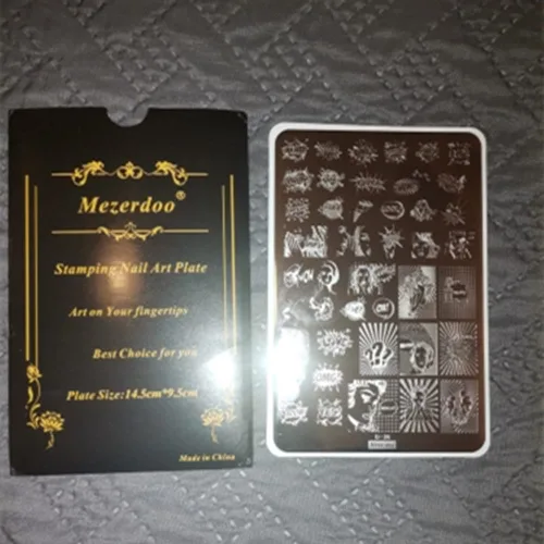 Miniatura 5 de WOW OMG COOL - Plato de estampado de uñas con letras y palabras con imagen de personas, plantillas de arte de uñas de acero inoxidable para diseño