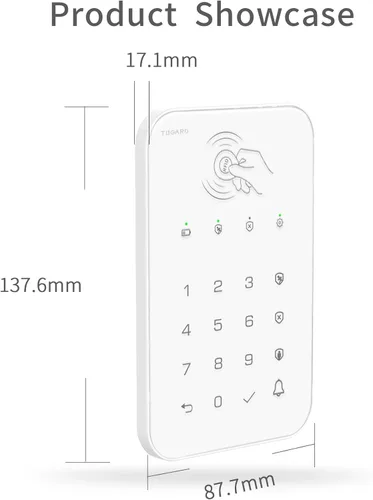 Miniatura 7 de Teclado para sistema de alarma antirrobo WiFi GSM, base de sistema de alarma para el hogar inteligente, kit de 12 piezas, sistema de alarma