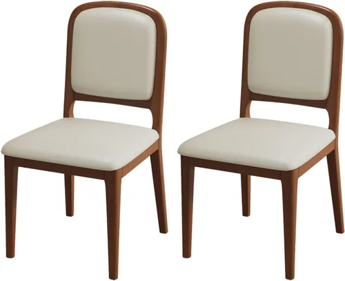 Miniatura 38 de Solid Wood Dining Room Chairs Minimalist,Kitchen Chairs with Soft Padded Back,Living Room Chair for Office Reading,Wood Frame,Armless Vanity