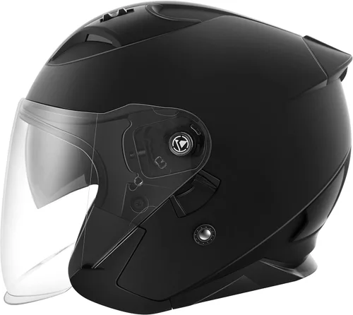 Casco abierto para motocicleta, YEMA YM-637 aprobado por DOT, medio casco 3/4 con visera solar para adultos, hombres y mujeres