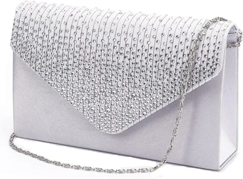 Nodykka Monederos y bolsos de mano, sobre de noche, bolso cruzado clásico, para boda, fiesta, bolso de hombro para mujer