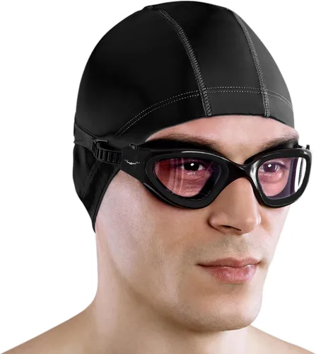 AqtivAqua DX - Gafas de natación con visión amplia para adultos, hombres y mujeres, antiempañamiento y sin fugas