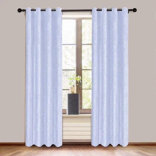 Miniatura 22 de KEMCO Panel de cortina opaca de felpilla de doble cara para sala de estar, dormitorio, dormitorio, sala de estar, oficina, con aislamiento térmico