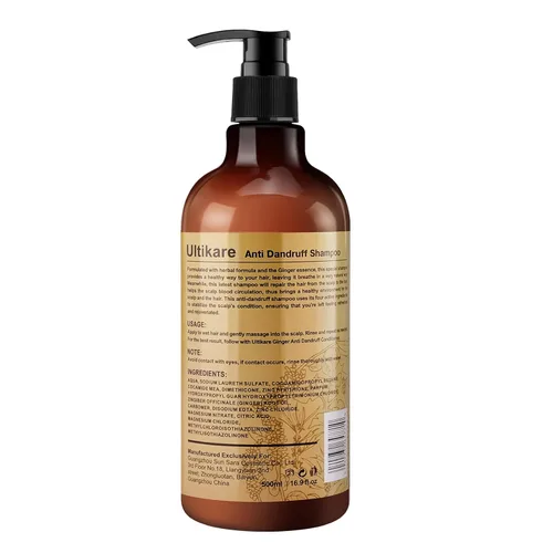 Miniatura 7 de Champú de jengibre para el cabello caspa, tratamiento anticaspa, champú para el cuidado del cuero cabelludo seco con picazón, aceite de extracto