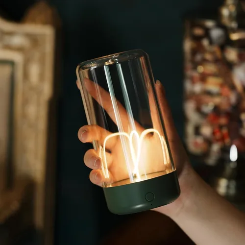 Miniatura 14 de AUGE LIGHT Mini lámpara de mesa minimalista, lámpara de mesa recargable, lámpara de mesa portátil, lámparas de escritorio para oficina en casa, luz