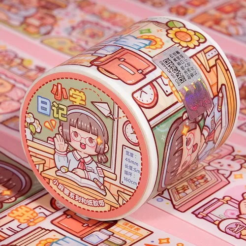 Miniatura 4 de Alideco - Cintas adhesivas decorativas pequeñas de mochi washi, ideales para suministros de diario, manualidades, álbum de recortes, bricolaje
