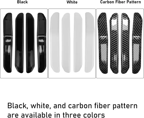 Miniatura 7 de Compatible con Tesla Model 3 Protectores de Bordes de Puerta, 4 Piezas Tiras Anticolisión Blancas para Puertas de Automóvil para Model 3 2017 2018