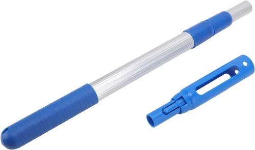 Miniatura 8 de TOPINCN Poste de piscina, herramientas expandibles y productos químicos, rastrillos, desnatadores y redes desmontables de 3 secciones telescópicas
