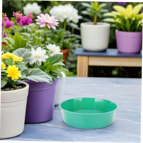 Miniatura 6 de Yardwe Tamiz de suelo ligero de malla de plástico para jardinería para filtrar piedras Fácil uso Tamiz de pantalla de jardín para compostaje casero