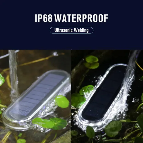 Miniatura 4 de Honalia Luces solares para entrada, paquete de 6 luces solares impermeables IP68 para exteriores, luces blancas adhesivas para pasos, escaleras