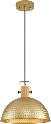 Miniatura 22 de Luces Colgantes Azules de 12 Pulgadas Martilladas Mate, Luces Colgantes para Isla de Cocina Estilo Industrial Granja, Altura Ajustable, Lámparas