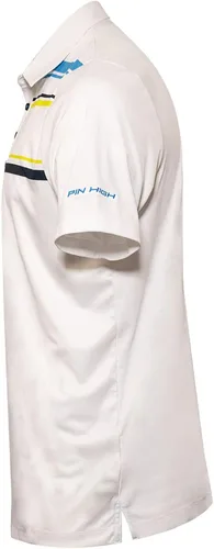 Miniatura 7 de Pin High Camisa polo de golf de rendimiento para hombre, camisa de golf de ajuste moderno, polo de manga corta de ajuste seco