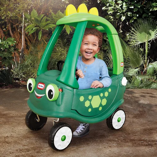 Miniatura 4 de Little Tikes Cozy Coupe Dinosaur - Exclusivo de Amazon, grande, verde