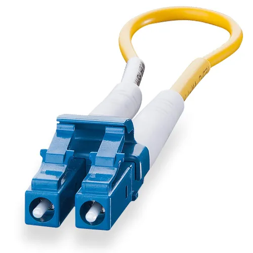Miniatura 33 de Cable de conexión de fibra OM3 LC a LC de 0.7 ft, puente de fibra multimodo de 10 GB, LC-LC UPC dúplex MMF 50/125um, LSZH, para transceptor SFP