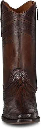 Miniatura 3 de Cuadra Botas urbanas para hombre en piel auténtica pitón marrón, Marrón