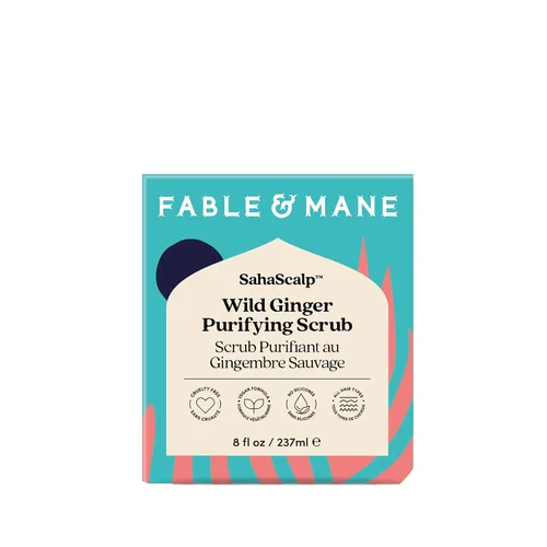 Miniatura 2 de Fable & Mane Exfoliante purificador de jengibre silvestre, para un cuero cabelludo escamoso, picazón o seco. Tratamiento exfoliante suave