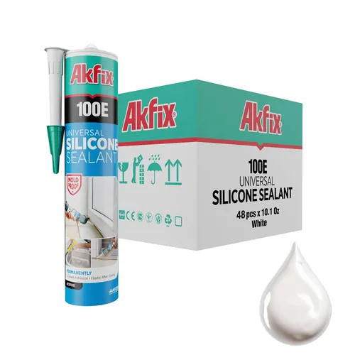 Miniatura 15 de Akfix 100E RTV Masilla de Silicona Transparente (12x10.1 fl.oz.)- Sellador de Silicona 100% Impermeable para Cocina y Baño, Ducha, Ventana y Puerta