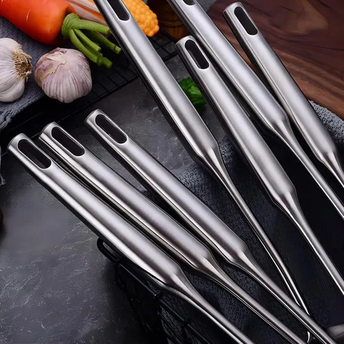 Miniatura 4 de GREATLINK Espátula de pescado de acero inoxidable 304, espátula ancha ranurada para carne con mango largo resistente al calor, girador de cocina
