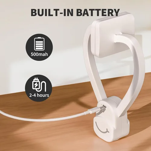 Miniatura 6 de Juguetes interactivos para gatos de interior, juguete de plumas para puerta colgante automática, ratón y varita de cinta, recargable por USB, Blanco
