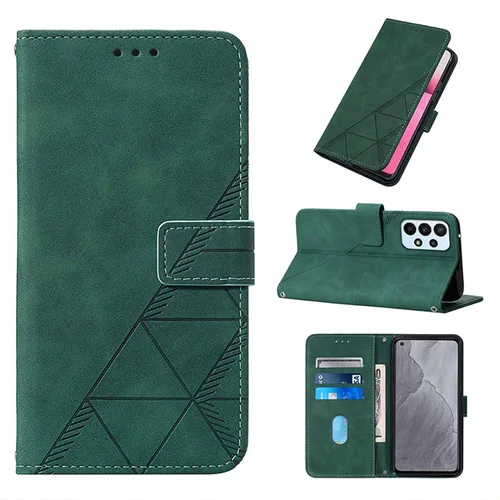 Miniatura 8 de LEMAXELERS Funda tipo cartera para Galaxy A23 5G, Samsung A23 5G con tapa magnética de piel sintética con tarjetero, funda protectora a prueba