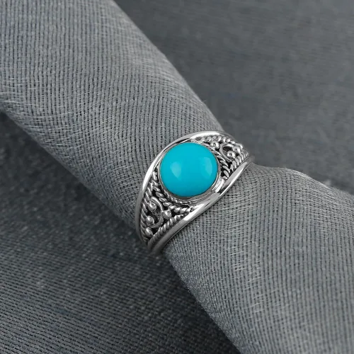 Miniatura 5 de 925 Sterling Silver Gemstones Statement Rings for Women & Girls